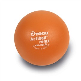 TOGU Actiball Relax luftgefüllter Faszienball Massageball Faszienmassageball, Orange, M, 8 cm ø
