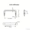 KVSXUIDU 90-Degree Folding Solid Handle, Electric Cabinet Handle, Industrial Cabinet