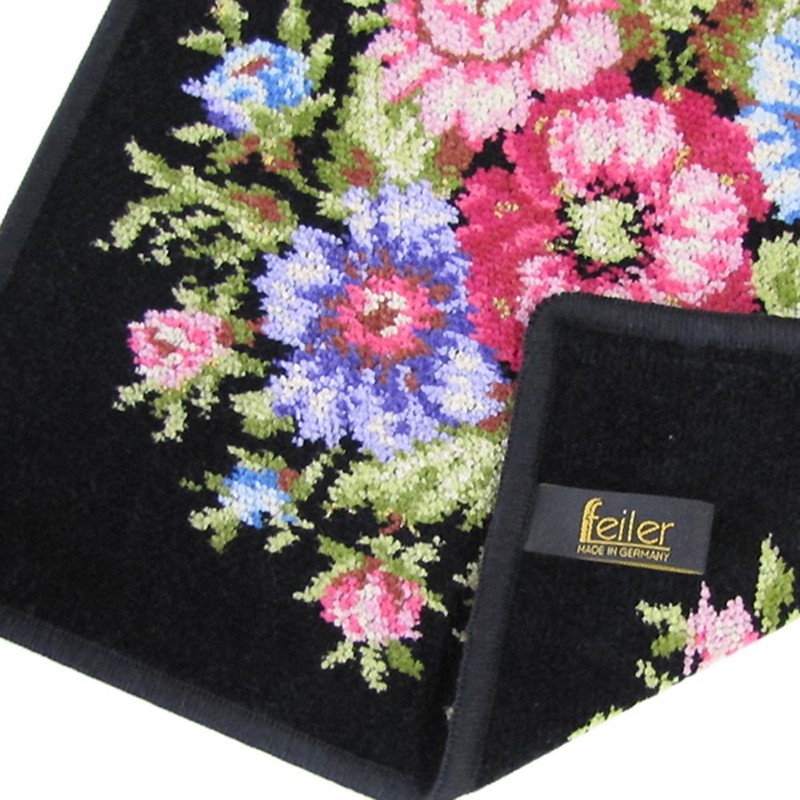 フェイラー ハンカチ ハンドタオル タオルハンカチ 30cm VIENNA BLACK ヴィエンナブラック