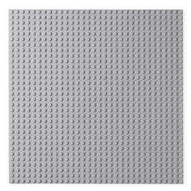INIBUD Classic Double Sided Baseplate Block Plate Compatible 32x32 Pitch (Light Gray)