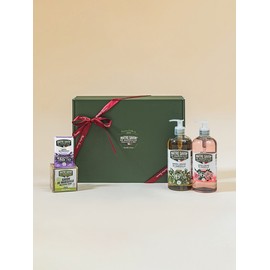 [Gift packaging + shopping bag] France Marseille all-in-one 4-piece set (liquid soap 500mlx2 + Marseille soap 300g + perfume soap 100g) / [선물포장+쇼핑백] 프랑스 마르세유 올인원 4종 세트 (리퀴드솝500mlx2 + 마르세유솝300g+퍼퓸솝100g)