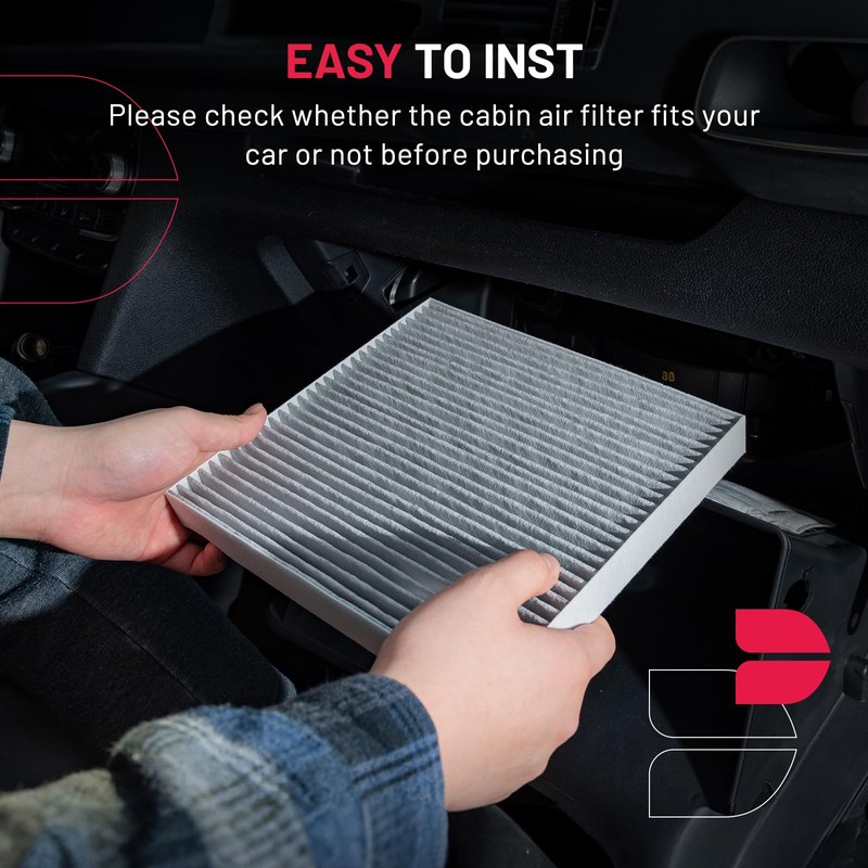 BDFHYK 2 PCS Cabin Air Filters with Activated Carbon Compatible