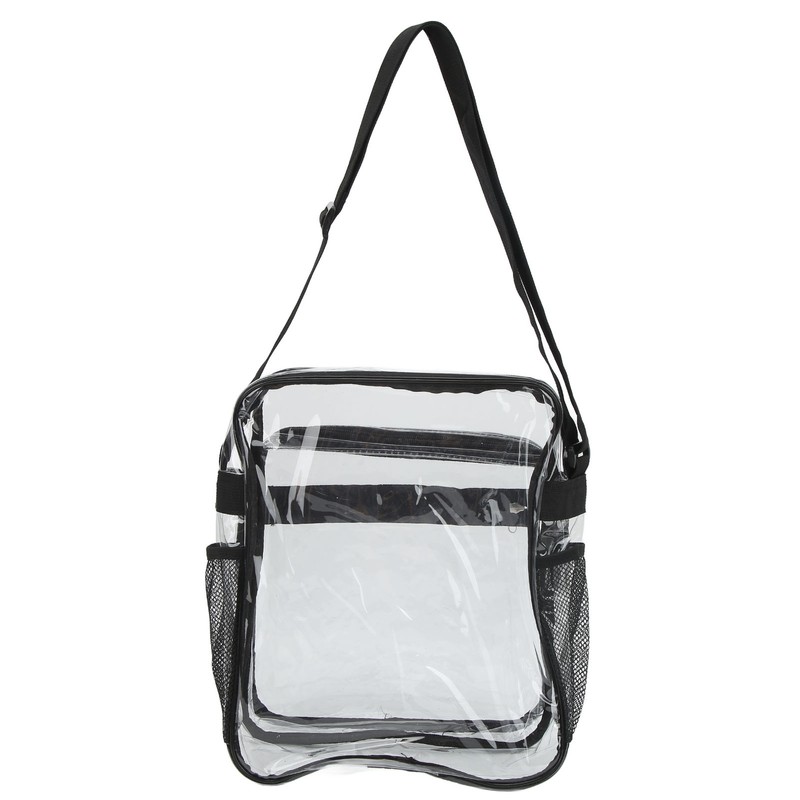 Clear Messenger Bag PVC Waterproof Visible Zipper Design Crossbody Tote