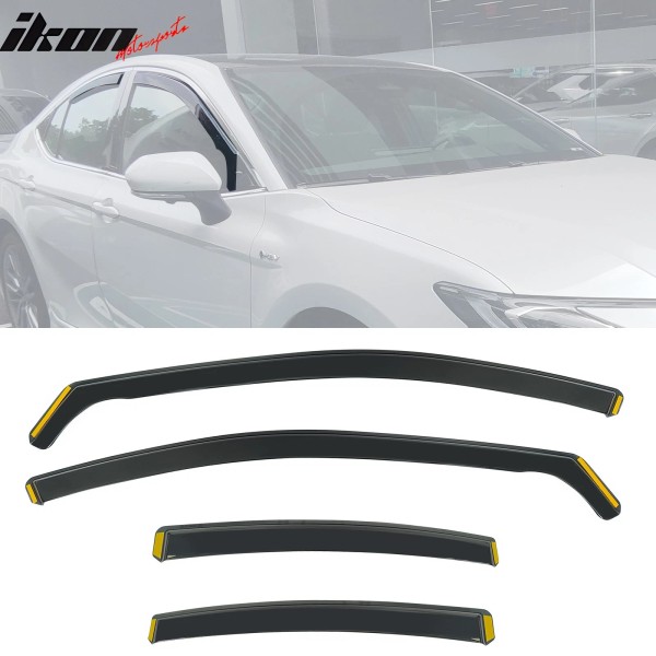 IKON MOTORSPORTS Fits 25-26 Toyota Camry In-Channel Window Visors Vent