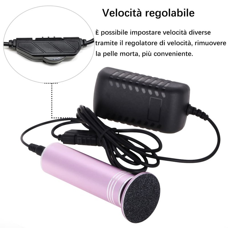 Electric Foot Roller, Adjustable Speed, Professional Electric Foot File for