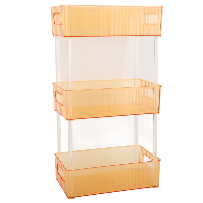 Acrylic Bathroom Storage Rack 3 Tiers Bathroom Counter Organizer Countertop