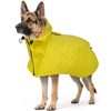 DORA BRIDAL Dora Bridal Dog Raincoat for Large Dogs, Adjustable Clear Hooded Dog Rain Jacket, Waterproof Dogs Rain Coat Poncho with Reflective Strips for Labrador, Golden Retriever, German Shepherd, Yellow,2XL