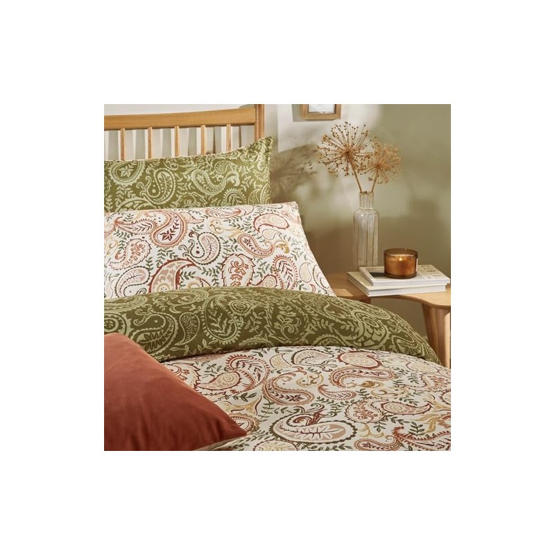 Duvet Day Anika Duvet Cover Set – Reversible Paisley Printed