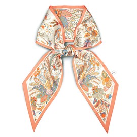 MONGGIL Skinny Scarf 59" Silk Neck Scarf Women's Fashion for Bag Hair Scarves Gift 59 * 5.9” (MG-BL-207)