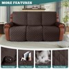 Ruaozz Waterproof Recliner Sofa Cover 1-Piece Couch Covers for Reclining