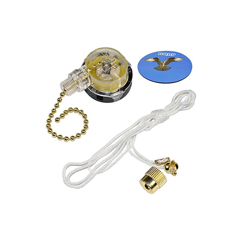 HQRP Switch 3-Speed Pull Chain Control Ceiling Fan fits Harbor