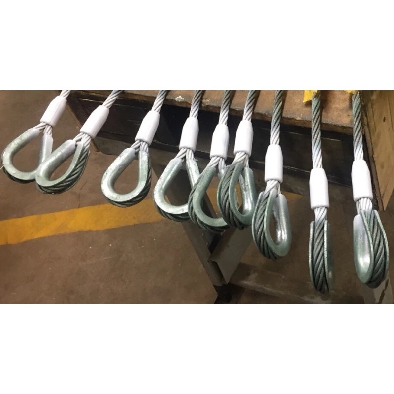 Campbell Rigging Choker Sling Wire Rope Steel Cable 3/8” x