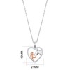 Philip Jones Girl and Horse Heart Necklace Created with Zircondia®