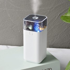 Joyzan Cool Mist Humidifier, Small Baby Quiet LED Night Light Mini Star Sky Projector Portable Air Oil Aromatherapy Diffuser Rechargeable Bedroom Home Kids Girls Gift Living Room Office Sleep 300ML