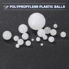 sourcing map 200pcs PP Plastic Bearing Balls 1/4" Solid Plastic