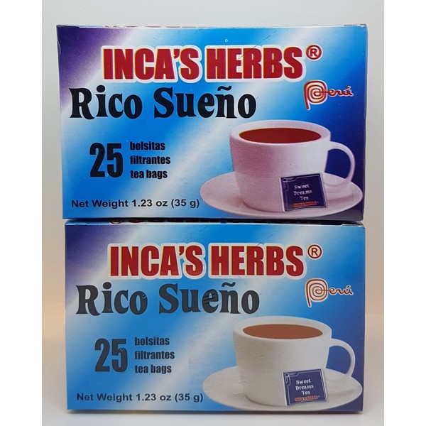 RICO SUEÑO 50 Pcs TEA bag 100% TE NATURAL PARA DORMIR PLACENTERAMENTE !!