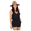 Hurley Women's W Coastal Tank Romper Casual Dress, Black, M