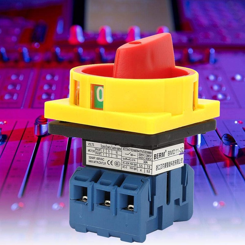 Load Circuit Breaker Switch, Rotary Cam Changeover Switch, 3 Phase