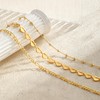 Sargetou Gold Ankle Bracelets for Women Waterproof,14k Gold Plated Anklet