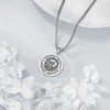JERWLI Memento Mori Necklace 925 Sterling Silver Memento Mori Pendant