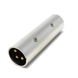 DRUT 1pcs. XLR to XLR Adapter 3 Pin Male to Male (M-M) Connector, Coupler, Gender Changer, Gold Pins