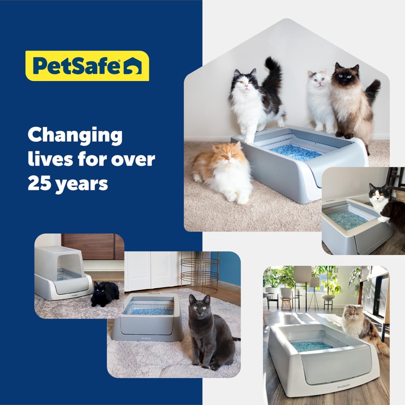 PetSafe ScoopFree Premium Crystal Cat Litter - Outperforms Clay Litter