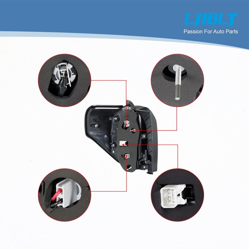 LABLT Right Passenger Side Tail Light Assembly Replacement for 2014-2020