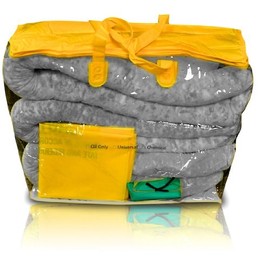 NPS 4553BG 27 Piece Spilfyter Universal Grab and Go Portable Zipper Bag Spill Kit