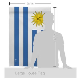 World Cup 2022 Uruguayan Sports Fan Outdoor Flags American Banner Pack Patio Lawn Garden Room Decorations Tapestry Yard Sign FIFA Uruguay Champion League Trophy Soccer Game Football Gifts Made in USA