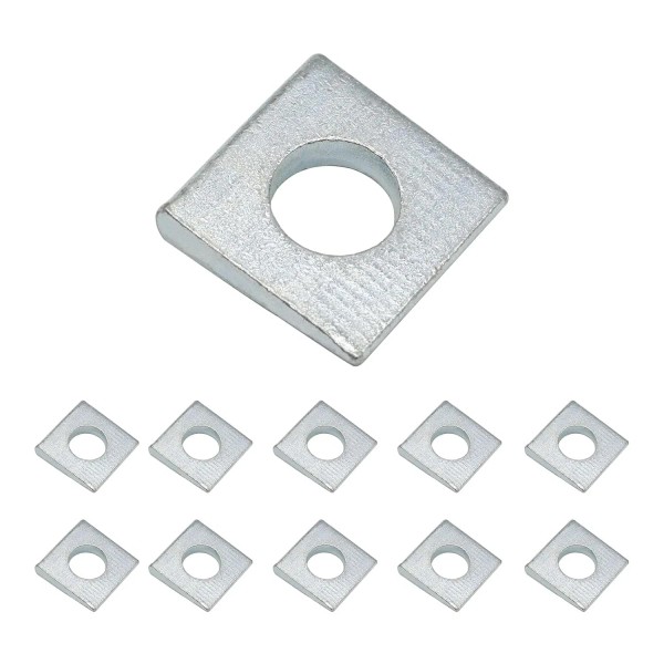 Does not apply 10 Pcs 1/2"(ID) Beveled Square Washers, Plain