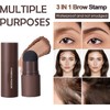 Sello de Cejas Bluemega reutilizable – acabado natural marrón