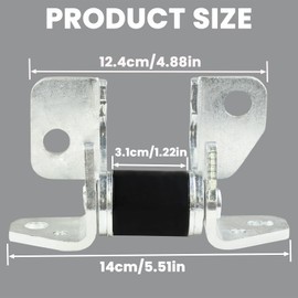 Lower Door Hinge Front Right Passenger Side, Compatible with 2013-2024 Jeep Grand Cherokee Dodge Charger Durango Chrysler 300 Replace 55113664AF 55113664AG 55113664AH 55113664AI (Right)