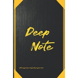 Fancy Deep Note for deep toughts and ideas: Gorgeous Cover Design