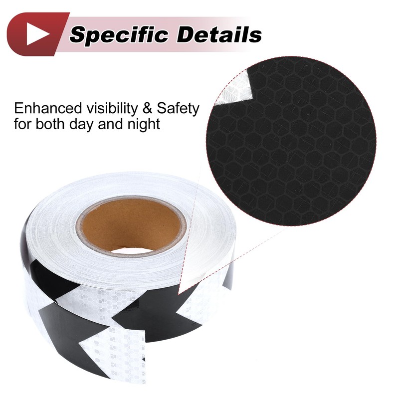 HEROFFIX 1 Pcs Safety Warning Reflective Tape Increased Visibility Reflective