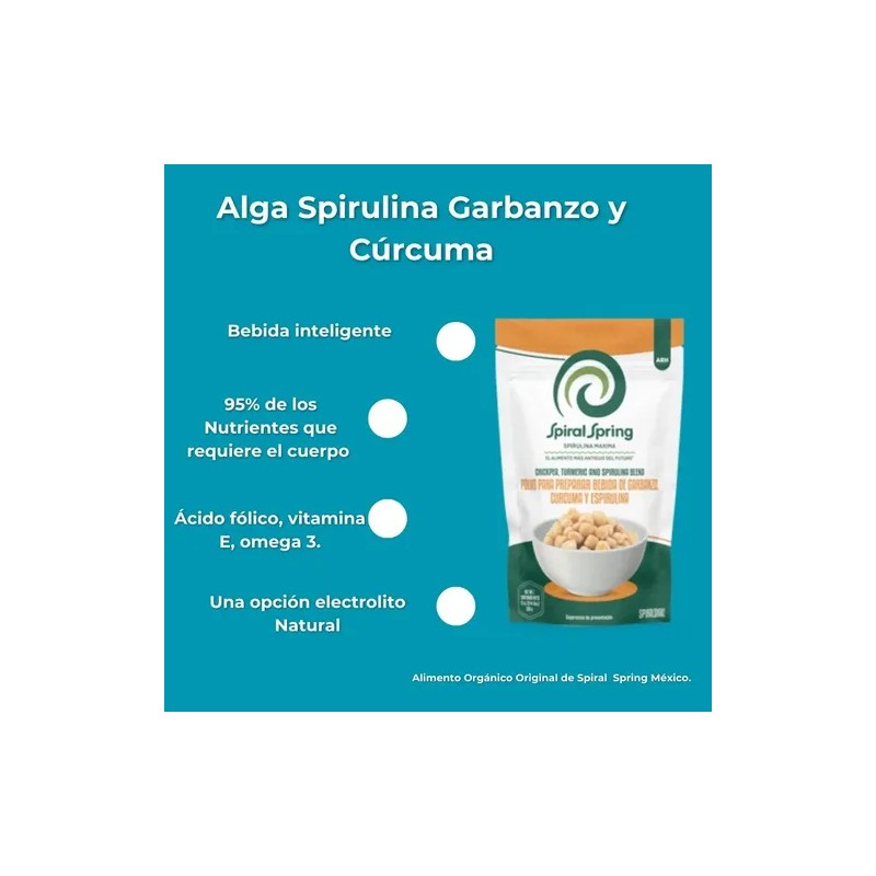 Spiral Spring 2 Bolsas 200g Alga Spirulina + Garbanzo