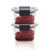 Rubbermaid Brilliance Food Storage Container, Mini, 0.5 Cup, Clear, 2