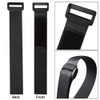 Aiqeer Pack of 30 20 cm Black Velcro Cable Ties