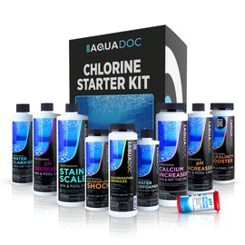 Hot Tub Chemicals Starter Kit - Chlorine Spa Starter Kit Chemicals for Hot Tub - Convenient Hot Tub Starter Kit & ph Control Kit - Effective Chlorine pH Balancer & Inflatable Hot Tub Chemical Kit