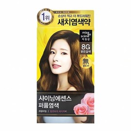 Mise-en-scène Shining Essence 8G Light Brown Gray Gray Hair Dye Hair Color Hair Tint Dye Root Volume Cash on Delivery or Pay upon Order / 미쟝센 샤이닝에센스 8G 밝은갈색 새치염색약 모발 컬러 헤어 틴트 염색 제 뿌리 볼륨 착불 또는 주문시 결제