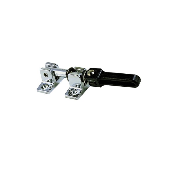 Perko 0769DP0CHR Chrome-Plated Brass Hatch Fastener/Windshield Keeper with Black Polymer Handle