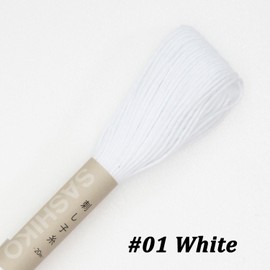 Olympus Sashiko Thread 20m(21.8yds) 4skeins Color Bundles 100% Cotton (#01,#02,#20,#28)