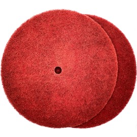 Pro-Graad 2 Pack 10” x 5/8” Very Fine (AVFN) High Strength Non-Woven Buffing, Blending, Cleaning, Light Deburring & Finishing Discs, 28074, Pack of 2