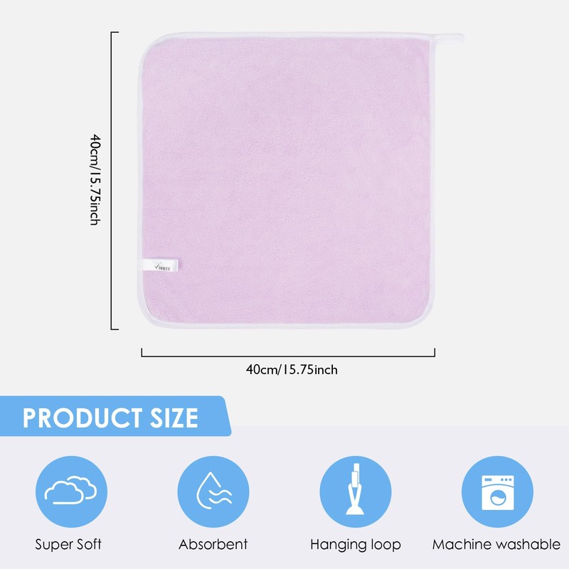 VIVOTE 4 Pack Microfiber Hand Towel, Super Soft Absorbent Hand