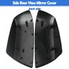 Osompar Glossy Black Outer Rear View Mirror Cover Cap Front