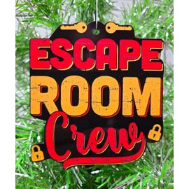 Escape Room Crew Ornament Puzzle Solvers