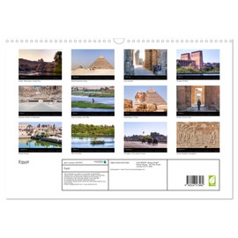 Egypt (Wall Calendar 2026 DIN A3 Landscape), CALVENDO 12 Month Wall Calendar: Country of deserts and temples