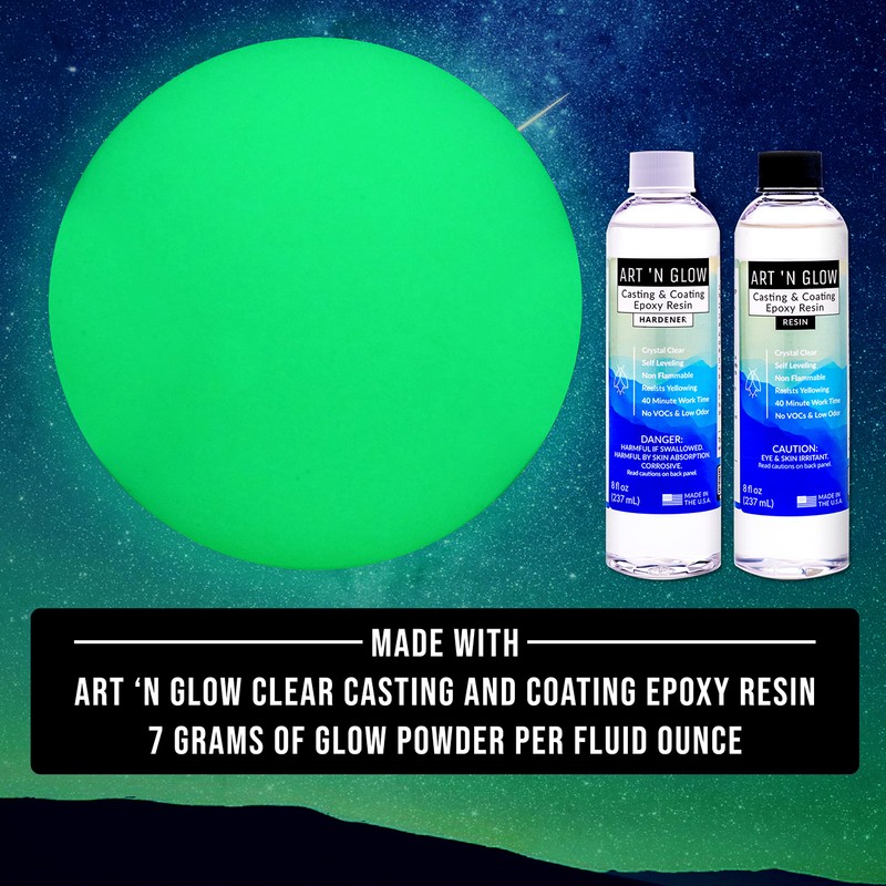 Glow in The Dark Pigment Powder - Neutral and Fluorescent