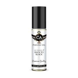 CA Perfume Impression of Back To Black For Women & Men Replica Fragrance Body Oil Dupes Alcohol-Free Essential Aromatherapy Sample Travel Size Concentrated Long Lasting Attar Roll-On 0.3 Fl Oz/10ml