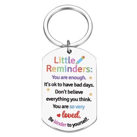 XPENMULBOJA Stress Relief Gifts for Women Teen Girls Inspirational School Supplies for Student, Christmas stocking stuffers for Teens, Little Reminders Keychain Proud of You Gifts for Daughter Son