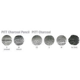 Faber-Castell Pitt Monochrome Charcoal Set Blister-Card ,Brown